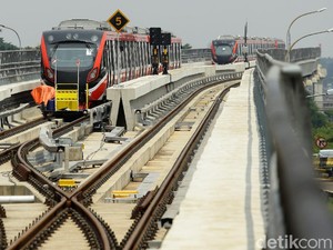 Pembangunan LRT Jabodebek Capai 80,7%, Ini Rinciannya