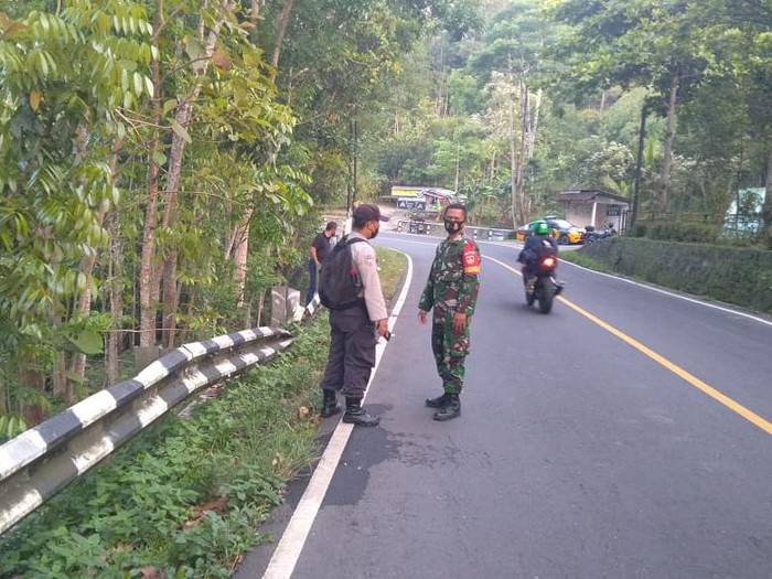 Lokasi penemuan mayat di Karangsari, Patuk, Gunungkidul