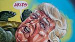 Mural Trump Jadi Kura-Kura Mejeng di Jalanan Sydney