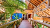 Rumah ini dilengkapi panel kaca besar pada dinding, anyaman pada langit-langit, jembatan kayu di lantai dua, dan kaca pada atap atau dikenal dengan skylight. Menurut situs Vrbo, harga sewa per malamnya adalah USD 3.225 atau sekitar Rp 45,7 juta. 