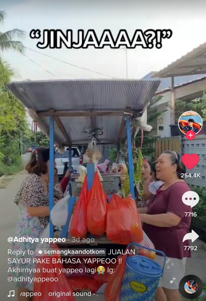 Viral Video Emak-emak Belanja Sayur Pakai Bahasa Korea-Indonesia