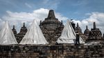 Begini Persiapan Candi Borobudur Antisipasi Erupsi Merapi