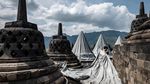 Begini Persiapan Candi Borobudur Antisipasi Erupsi Merapi