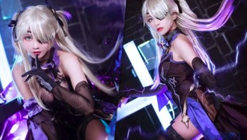 Masih ada lagi yang cantik-cantik, ini dia cosplay Fischl. Foto: via Weibo
