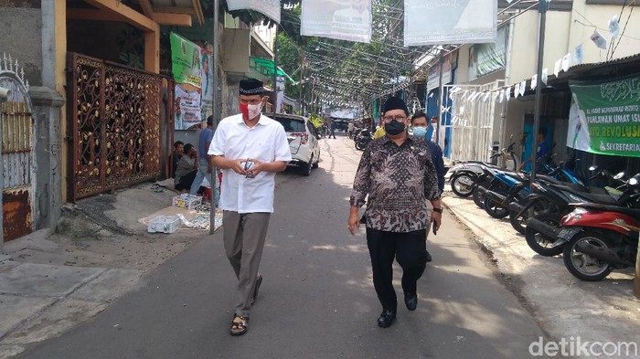 Fadli Zon di Petamburan (Adhyasta Dirgantara/detikcom).
