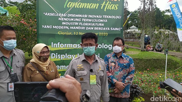 Menteri Pertanian Syahrul Yasin Limpo di Cianjur.