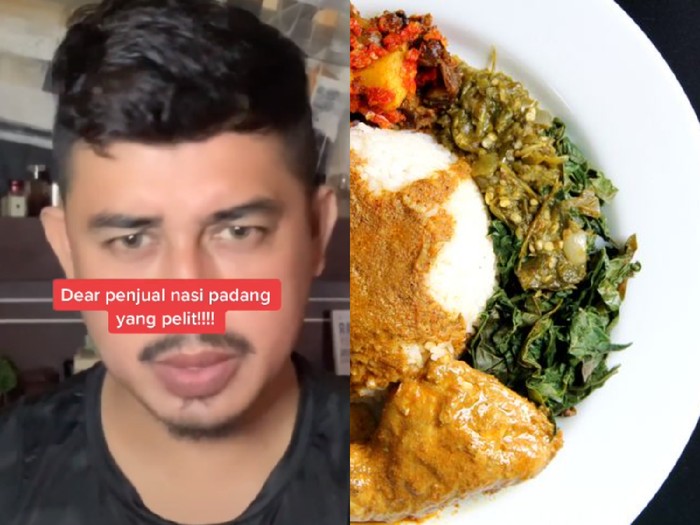 Pembeli Protes Harga Makanan Mahal dan Diberi Sedikit Sambal Nasi Padang