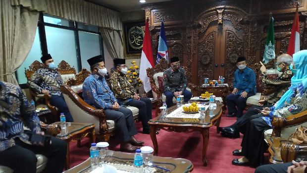 Momen pertemuan PD dengan PP Muhammadiyah di kantor PP Muhammadiyah, Jakarta, Kamis (12/11/2020).