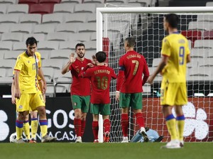 Video Portugal Menggila! Cukur Andorra 7 Gol Tanpa Balas