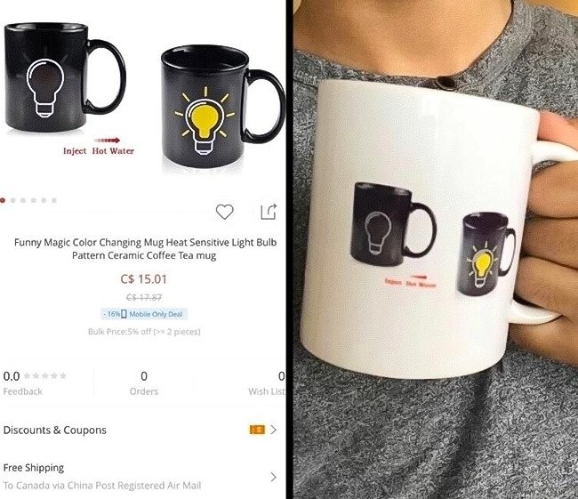 Sama sih seperti gambar di iklannya. Tapi kan harusnya... ah, sudahlah. Mungkin pembelinya saja yang salah paham. Foto: Reddit