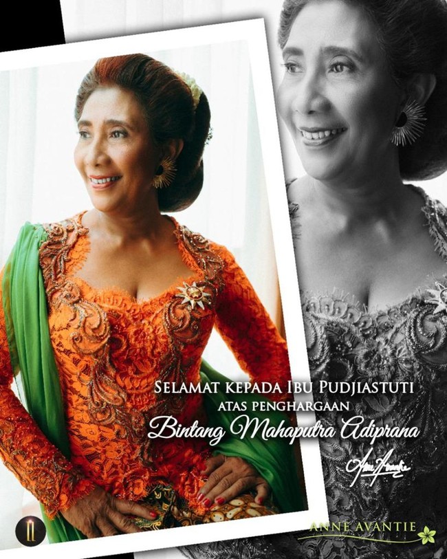 Mantan Menteri Kelautan dan Perikanan Susi Pudjiastuti menerima Bintang Mahaputera Adipradana dari Presiden Joko Widodo di Istana Negara, Jakarta, Rabu (11/11/2020). Tanda kehormatan ini diberikan melalui Keputusan Presiden RI Nomor 118 dan 119/TK/TH 2020 tanggal 6 November 2020. Pemberian tanda jasa kehormatan ini merupakan hasil persetujuan dari Dewan Gelar, Tanda Jasa, dan Tanda Kehormatan. (Foto: dok. Pribadi)