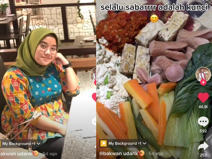 tiktok Kisah wanita yang sukses menurunkan berat badannya