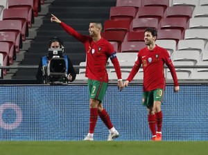 Wow! Cristiano Ronaldo Tembus 100 Kemenangan di Timnas Portugal