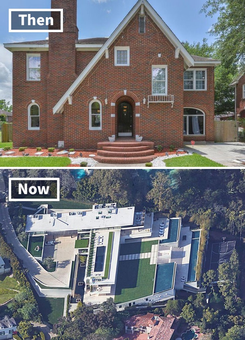 fotoinet dulu dan sekarang rumah seleb dunia