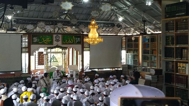 Habib Rizieq di Ponpes Alam Agrokultural Markaz Syariah, Megamendung, Bogor, Jumat (13/11/2020).