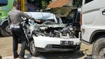 Kondisi Mobil Rombongan F-PDIP Malang yang Kecelakaan di Tol Ngawi-Solo