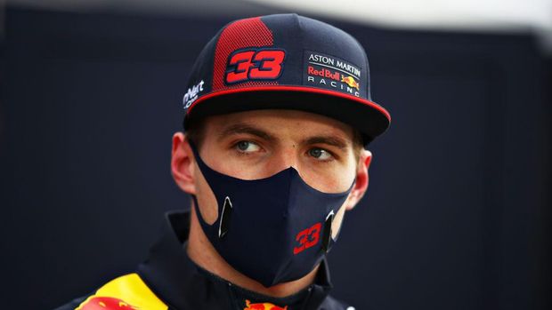 ISTANBUL, TURKEY - NOVEMBER 13: Max Verstappen of Netherlands and Red Bull Racing looks on during practice ahead of the F1 Grand Prix of Turkey at Intercity Istanbul Park on November 13, 2020 in Istanbul, Turkey. (Photo by Bryn Lennon/Getty Images)