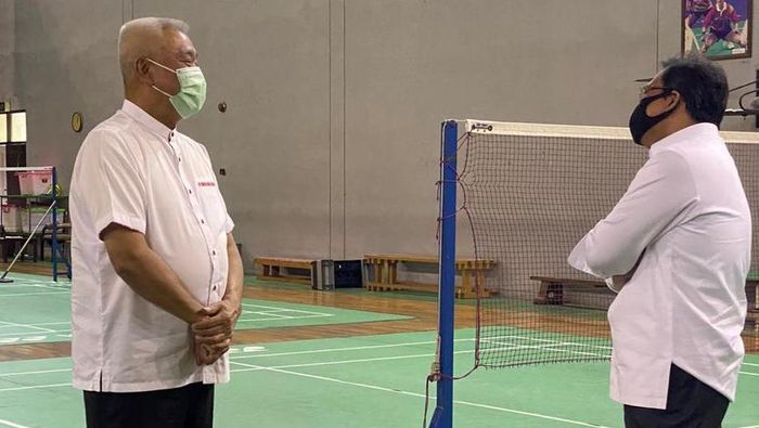 PBSI, Agung Firman Sampurna Agung Firman Sampurna, ketum PBSI menyambangi pelatnas PBSI.