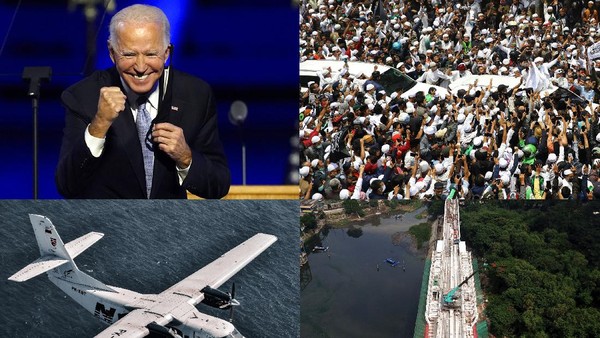 Joe Biden Perkasa, Kedatangan Rizieq hingga Uji Coba LRT