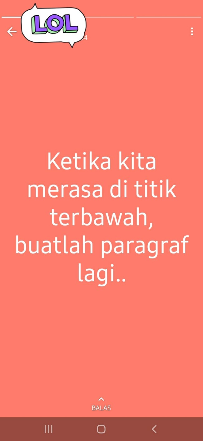 Tenang aja, hidup memang kadang di atas, kadang di bawah. Yang penting terus berusaha aja guys.. Foto: Twitter @txtdrstoryWA