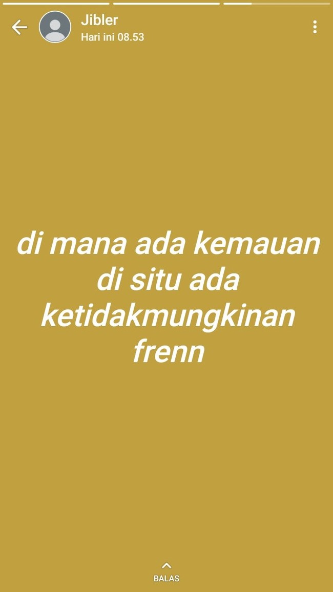 Jangan gitu dong, masa belom coba udah dipatahin semangatnya. Yang penting coba dulu aja guys, kalo nggak berhasil ya... nasib. Foto: Twitter @txtdrstoryWA