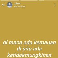 Jangan gitu dong, masa belom coba udah dipatahin semangatnya. Yang penting coba dulu aja guys, kalo nggak berhasil ya... nasib. Foto: Twitter @txtdrstoryWA