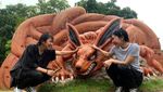 Potret Taman Rekreasi Anime Naruto-Godzilla di Jepang