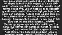 Begini unggahan lengkap Nikita Mirzani di Instagram Stories-nya dilihat detikcom pada Jumat (13/11/2020). (Foto: dok. Instagram Nikita Mirzani)
