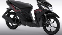 Yamaha Mio M3 kini tampil lebih segar dan sporty dengan empat pilihan warna baru, yaitu Metallic Blue, Metallic White, Metallic Red, dan Metallic Black. Foto: Dok. YIMM