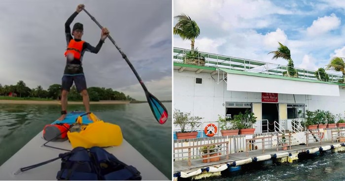 YouTuber Ini Nekat Dayung Perahu demi Makan Siang di Restoran Tengah Laut