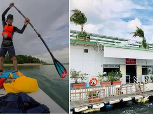 YouTuber Ini Nekat Dayung Perahu demi Makan Siang di Restoran Tengah Laut