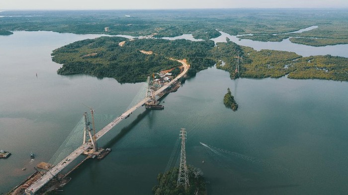 Jembatan Pulau Balang II di Kalimantan Timur
