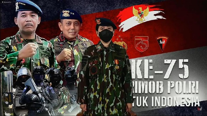 Ketua DPR RI, Puan Maharani dianugerahi Warga Kehormatan Korps Brimob Polri.