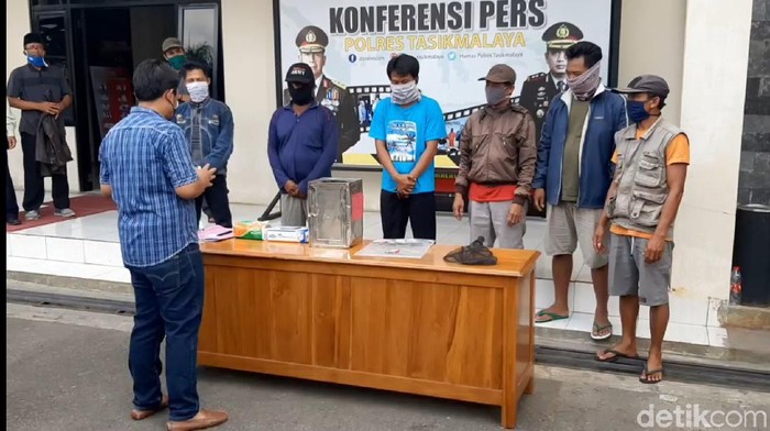 pelaku pungli jembatan bailey cipatujah diamankan