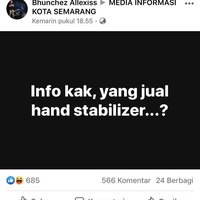 Tangannya tremor parah ya sampai butuh hand stabilizer? Hand sanitizer kali maksudnya. Foto: Facebook.com/James.bhun.1