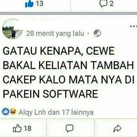 Waduh serem banget nih kalo mata dipakein software. Nggak bisa bayangin deh hasilnya bakal gimana. Kalo setahu saya sih biasanya pakai softlens bukan software. Foto: Instagram/@shitmeme