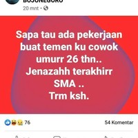 Jadi sebenarnya ini temannya masih hidup nggak sih? Kok sudah ada jenazahnya? Ijazah kali ya maksudnya. Foto: Facebook.com/James.bhun.1