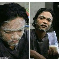 Yaelah mas pakai skincare dong jangan pakai gula pasir. Kalau gini mah bisa-bisa mukanya ntar jadi bentol-bentol digigit semut. Foto: Instagram/@memecomicasikindonesia