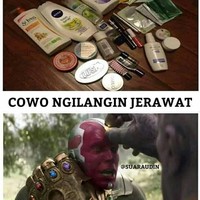 Biasanya kalau cewek udah jerawatan gini nih, semua produk penghilang jerawat dipakai. Berharap jerawat bisa langsung hilang secara ajaib dalam satu hari saja. Beda sama cowok yang kalau ada jerawat yaudah tinggal pencet. Foto: Instagram/@sahabatku.receh