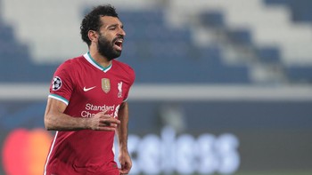10. Mohamed Salah dengan nilai 179/200. Walau mungkin tak segarang musim lalu, Salah masihlah penyerang yang mengerikan. Foto: Getty Images/Emilio Andreoli