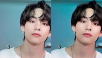 Member BTS termasuk V memberi update ARMY (fans BTS) kegiatan di belakang layar pemotretan teaser buat album baru mereka.(Foto: dok. Instagram/Twitter BTS) 