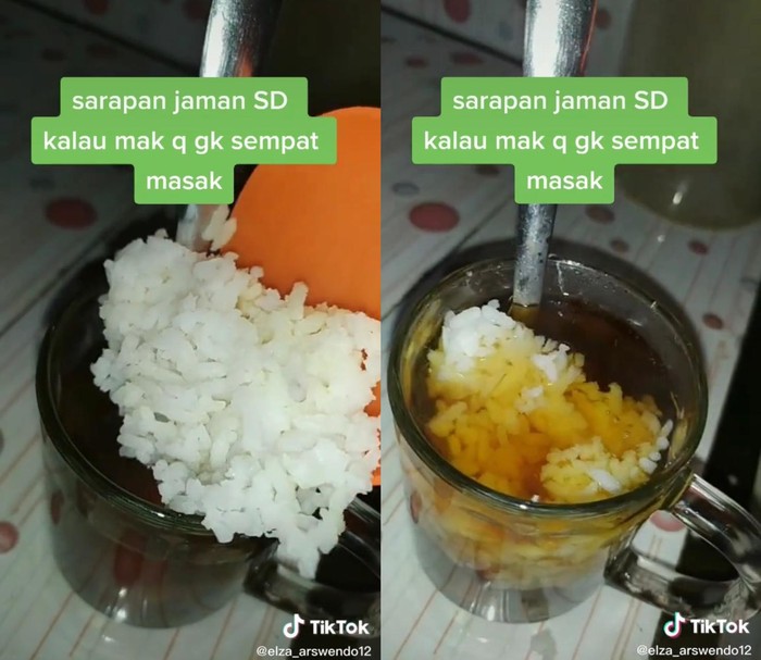 Sarapan Teh Manis Campur Nasi, Netizen: Sekte Apalagi Ini?