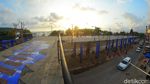 Foto-foto Skywalk Pantai Barat Pangandaran Dipermak