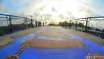 Foto-foto Skywalk Pantai Barat Pangandaran Dipermak