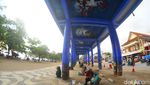 Foto-foto Skywalk Pantai Barat Pangandaran Dipermak
