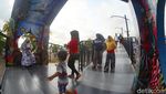 Foto-foto Skywalk Pantai Barat Pangandaran Dipermak