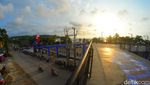 Foto-foto Skywalk Pantai Barat Pangandaran Dipermak