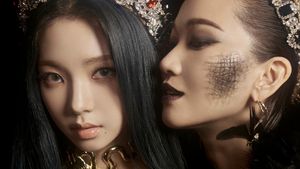 Foto-foto Karina aespa untuk Debut Black Mamba