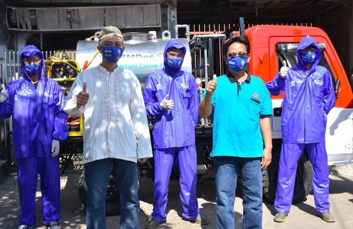 AMMDes Jadi Kendaraan Penyemprot Disinfektan