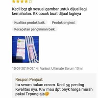 Ya namanya juga skincare sis, kalau mau yang banyak tapi murah yaudah pakai tepung aja kayak saran si penjual. Foto: Instagram/@dramaolshop.id